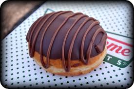 dark chocolate creme donut