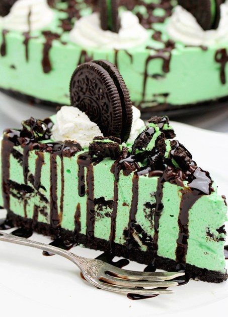 no bake mint oreo cheesecake