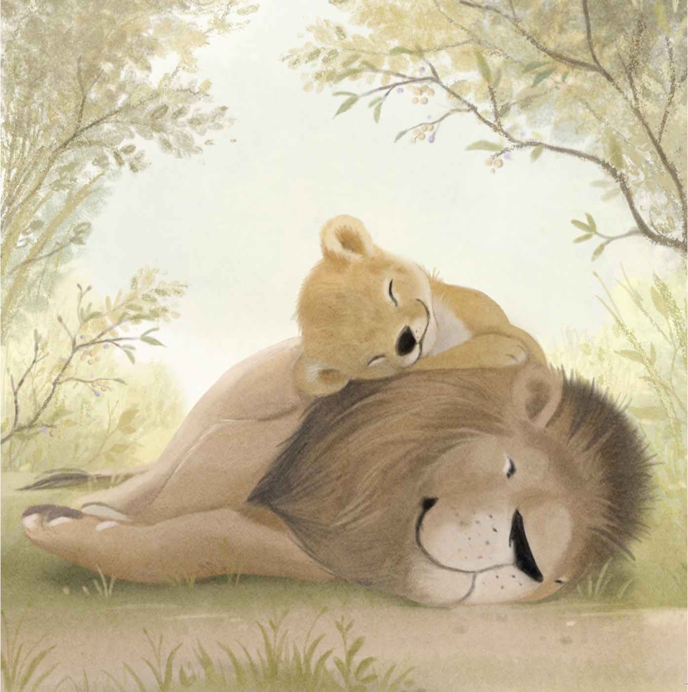 DAD - art from lion cub spread