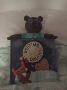 daddy bear with book